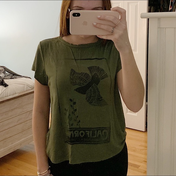 American Eagle Soft & Sexy Army Green T Shirt - Picture 3 of 5